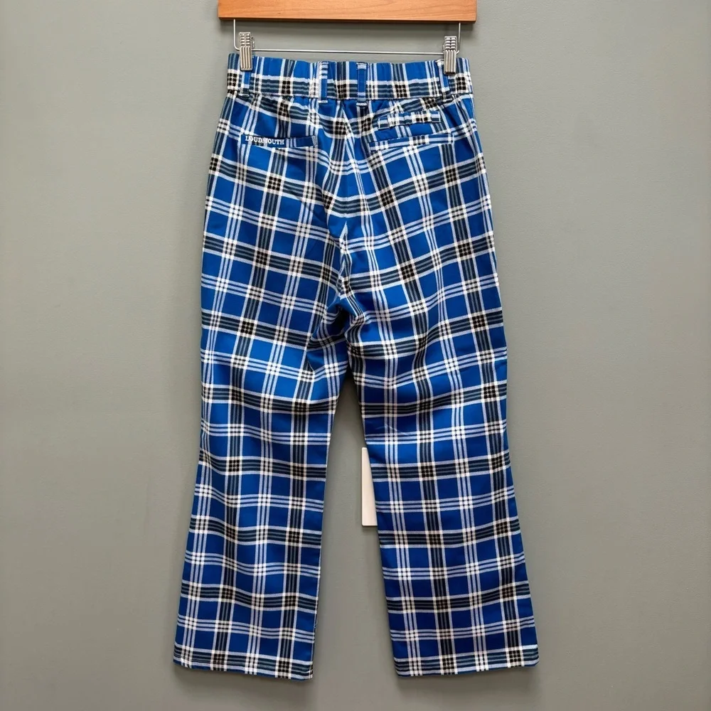 Loudmouth Fairway Gimme Pant Blue Plaid Golfing 6
